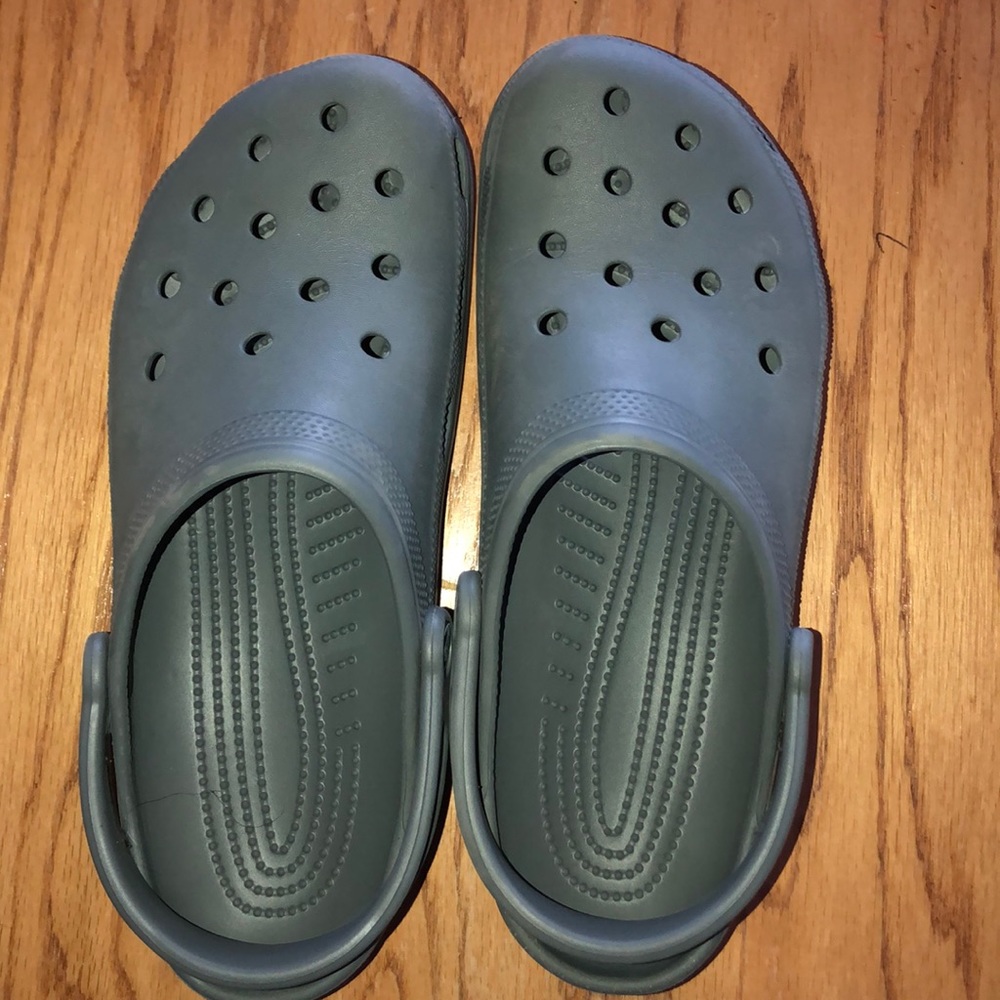 Gray Crocs